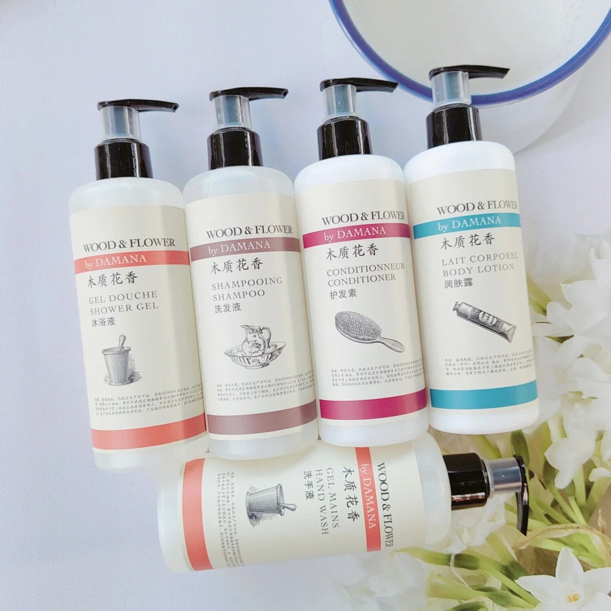 Empark Grand Hotel Shampoo or Conditioner or Shower Gel or Body Lotion or Hand Wash 300ML | DAMANA WOOD FLOWER